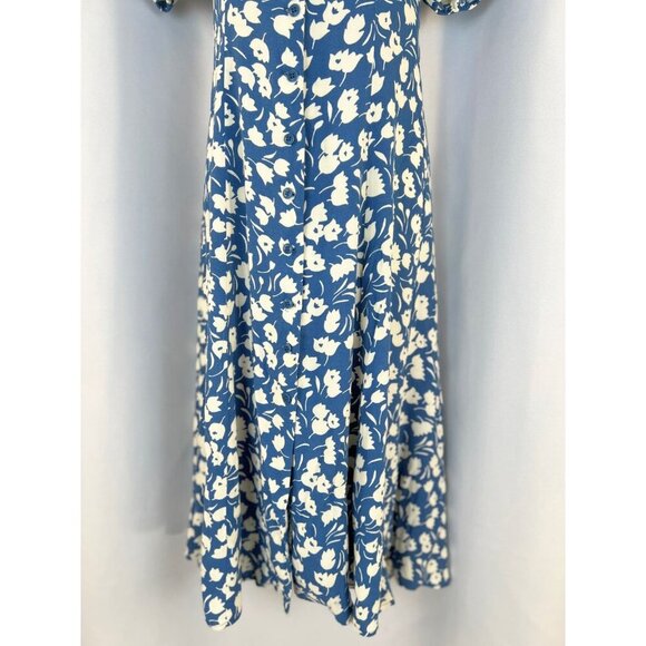 Reformation Beechwood Floral Midi Dress in Blue Tulip $248 - Picture 5 of 15
